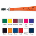 3/8" Polyester Trade Show Lanyard w/ Bulldog Clip